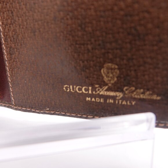 Gucci Supreme Leather Bi-Fold Long Vintage Wallet Walnut - Picture 4 of 7